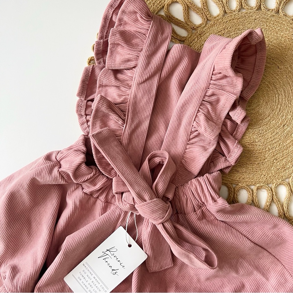 Reverie Threads Cassia Pink Corduroy Dress - Picture 4 of 6